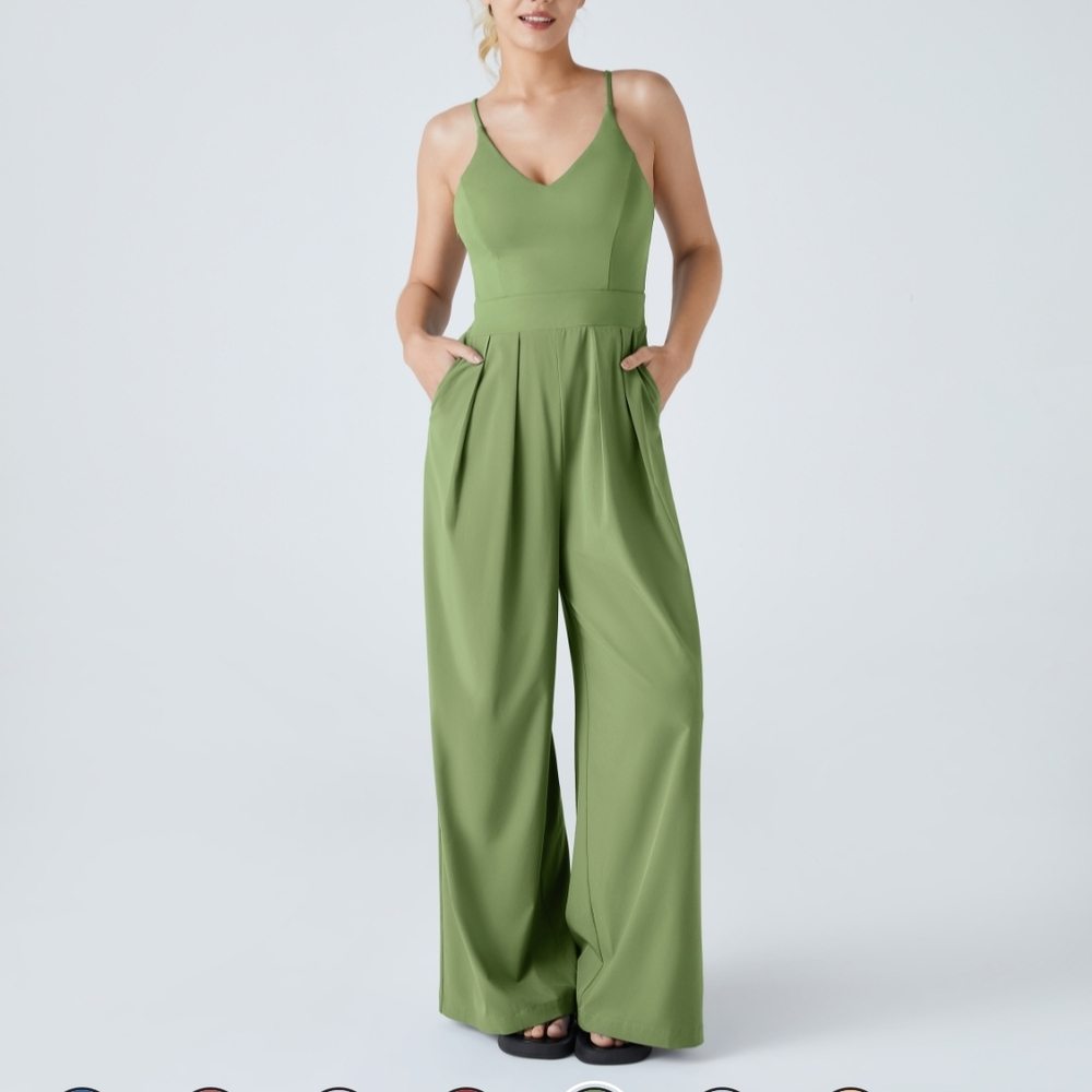 Halara *TALL* NWT Green Jumpsuit